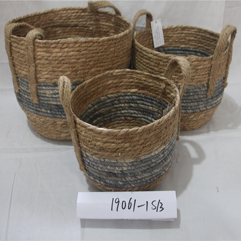 Klasszikus Design Custom Color Small Plastic Rattan Basket Storage